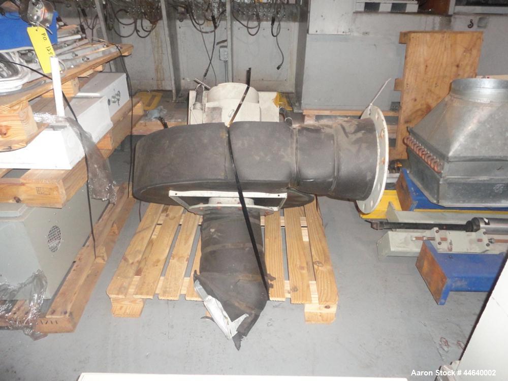 Used Battenfeld Three Layer Blown Film Line consisting of the following: 2" Battenfeld extruder, 30:1 L/D, electrically heated, water cooled, feed hopper with 50 hp DC motor with SCR controller, 2" B...