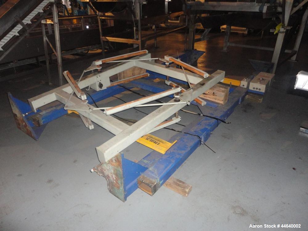 Used Battenfeld Three Layer Blown Film Line consisting of the following: 2" Battenfeld extruder, 30:1 L/D, electrically heated, water cooled, feed hopper with 50 hp DC motor with SCR controller, 2" B...