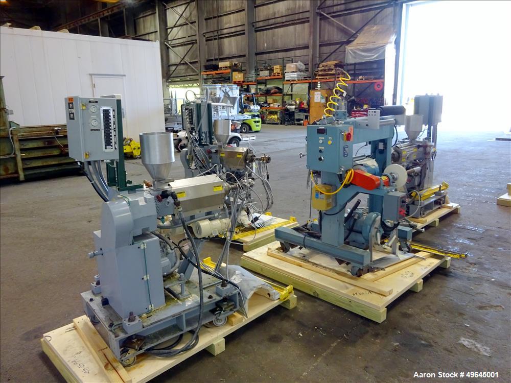 Used 3-Layer Davis Standard Co-Extrusion Blown Film Lab Line.