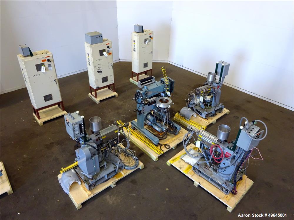 Used 3-Layer Davis Standard Co-Extrusion Blown Film Lab Line.