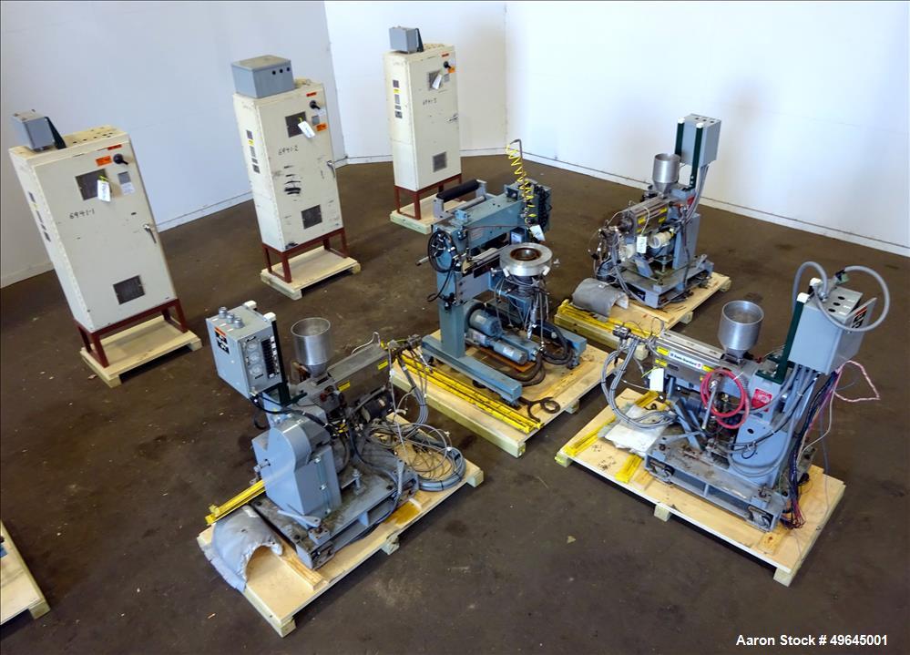 Used 3-Layer Davis Standard Co-Extrusion Blown Film Lab Line.