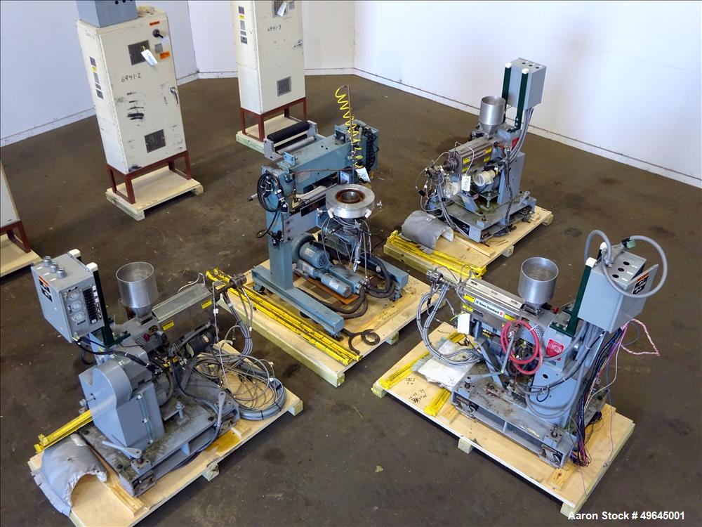 Used 3-Layer Davis Standard Co-Extrusion Blown Film Lab Line.