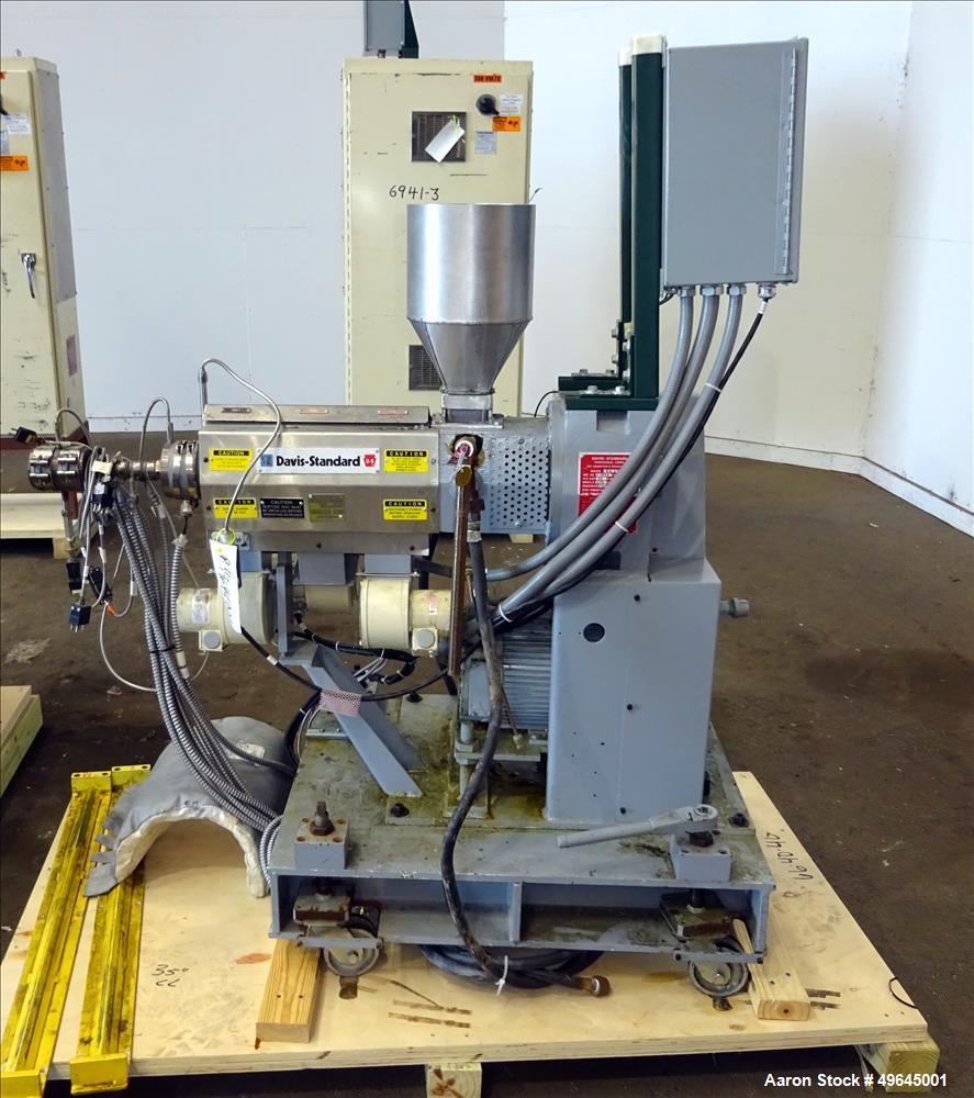 Used- 3-Layer Davis Standard Co-Extrusion Blown Film Lab Line.