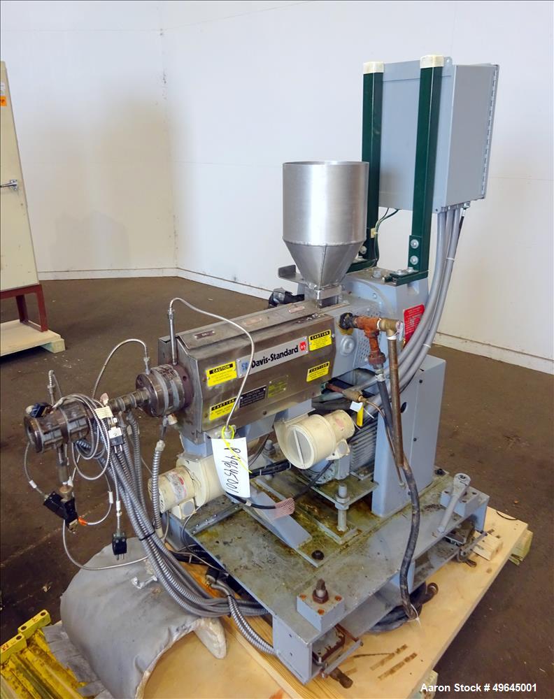 Used- 3-Layer Davis Standard Co-Extrusion Blown Film Lab Line.