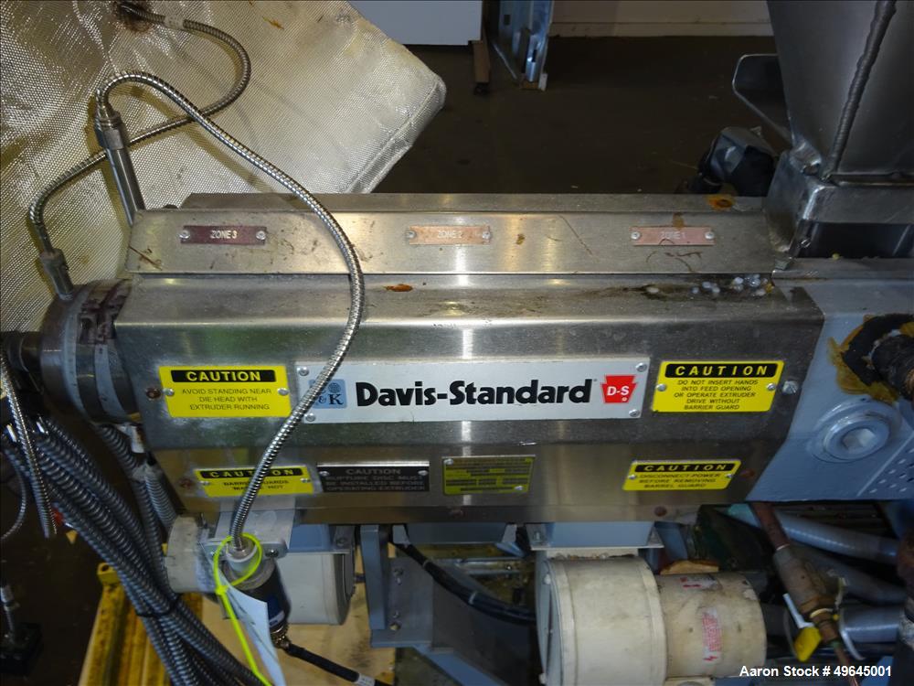 Used- 3-Layer Davis Standard Co-Extrusion Blown Film Lab Line.