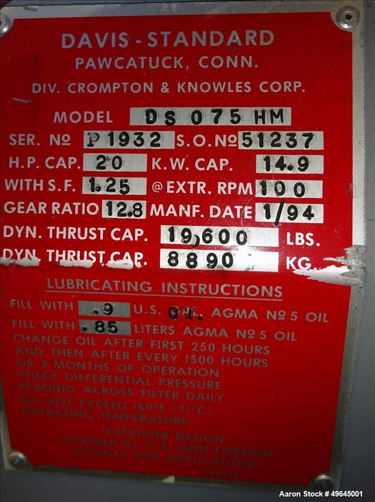 Used 3-Layer Davis Standard Co-Extrusion Blown Film Lab Line.