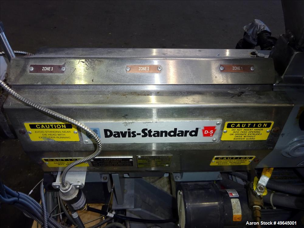 Used- 3-Layer Davis Standard Co-Extrusion Blown Film Lab Line.