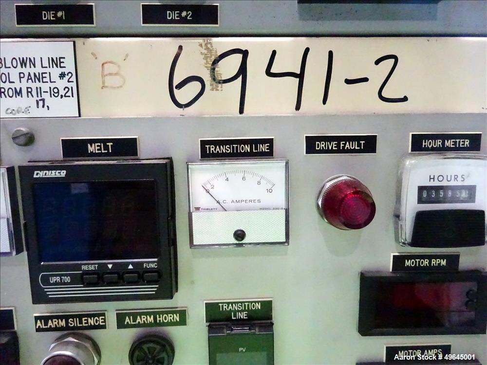 Used 3-Layer Davis Standard Co-Extrusion Blown Film Lab Line.