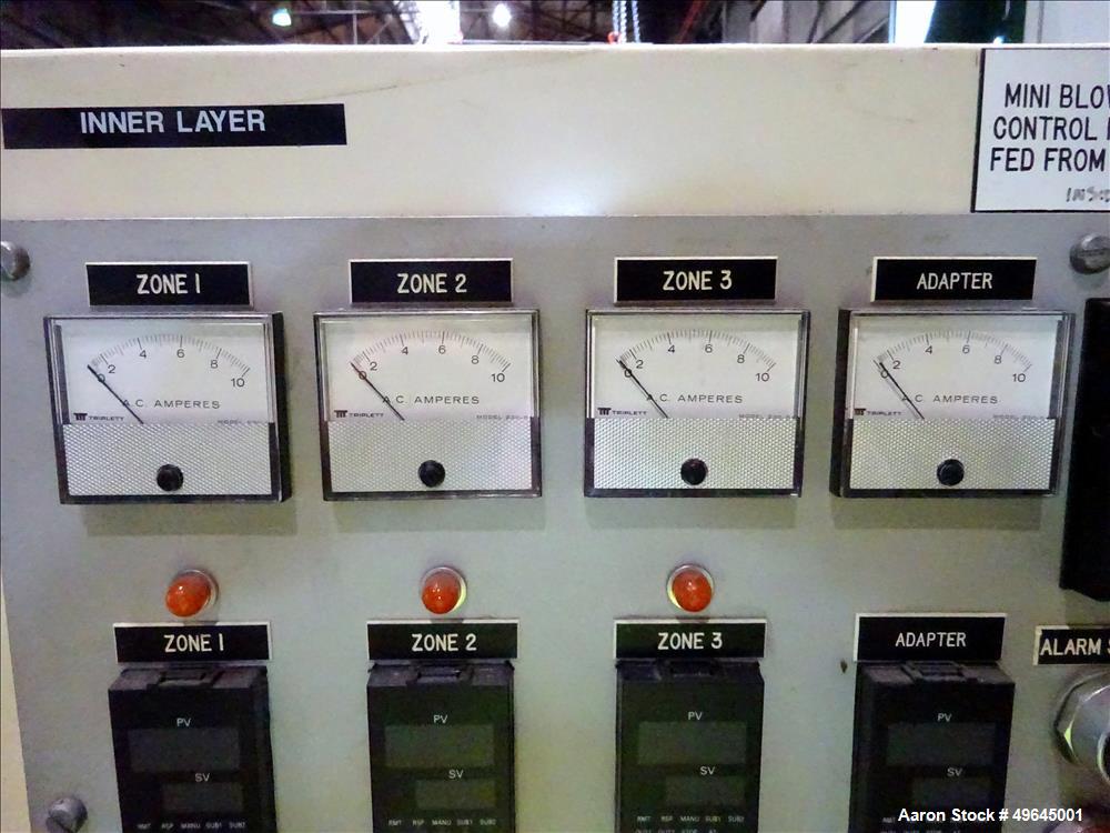 Used 3-Layer Davis Standard Co-Extrusion Blown Film Lab Line.