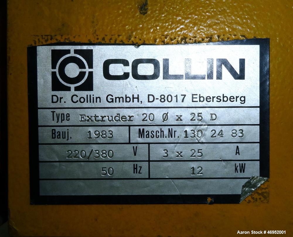Used Dr. Collin Laboratory Blown Film Line.