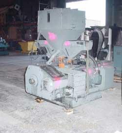 USED: GEC 98" blown film line consisting of: 3.5" GEC extruder, model#233, S/N 233-27331-01, 24:1 L/D, manufactured 1982. Air cooled.100 hp motor Safetronics drive, gearbox ratio 13.98:1. Hydraulic s...