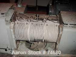 USED: GEC 98" blown film line consisting of: 3.5" GEC extruder, model#233, S/N 233-27331-01, 24:1 L/D, manufactured 1982. Air cooled.100 hp motor Safetronics drive, gearbox ratio 13.98:1. Hydraulic s...