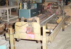 USED: GEC 98" blown film line consisting of: 3.5" GEC extruder, model#233, S/N 233-27331-01, 24:1 L/D, manufactured 1982. Air cooled.100 hp motor Safetronics drive, gearbox ratio 13.98:1. Hydraulic s...