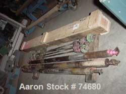 USED: GEC 98" blown film line consisting of: 3.5" GEC extruder, model#233, S/N 233-27331-01, 24:1 L/D, manufactured 1982. Air cooled.100 hp motor Safetronics drive, gearbox ratio 13.98:1. Hydraulic s...