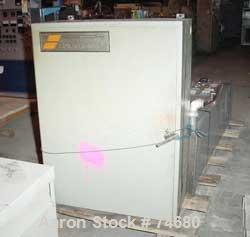 USED: GEC 98" blown film line consisting of: 3.5" GEC extruder, model#233, S/N 233-27331-01, 24:1 L/D, manufactured 1982. Air cooled.100 hp motor Safetronics drive, gearbox ratio 13.98:1. Hydraulic s...
