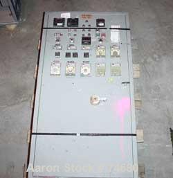 USED: GEC 98" blown film line consisting of: 3.5" GEC extruder, model#233, S/N 233-27331-01, 24:1 L/D, manufactured 1982. Air cooled.100 hp motor Safetronics drive, gearbox ratio 13.98:1. Hydraulic s...