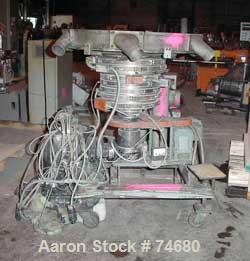 USED: GEC 98" blown film line consisting of: 3.5" GEC extruder, model#233, S/N 233-27331-01, 24:1 L/D, manufactured 1982. Air cooled.100 hp motor Safetronics drive, gearbox ratio 13.98:1. Hydraulic s...