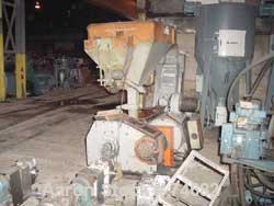 USED: GEC 144" blown film line consisting of: 4.5" GEC extruder, model244-001, S/N 244-1522-01, 24:1 L/D, 150 hp motor, with Safetronicsdrive, 11 zone control cabinet, 4 controllers missing, hydrauli...
