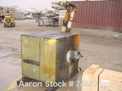 USED: GEC 144" blown film line consisting of: 4.5" GEC extruder, model244-001, S/N 244-1522-01, 24:1 L/D, 150 hp motor, with Safetronicsdrive, 11 zone control cabinet, 4 controllers missing, hydrauli...