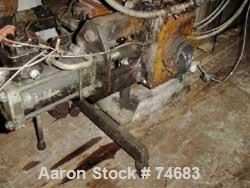 USED: GEC 144" blown film line consisting of: 4.5" GEX extruder, model244-001, S/N 244-1522-01, 24:1 L/D, 150 hp motor, with drive, 11 zonecontrol cabinet, Ogden controllers, 4.5" hydraulic screen ch...