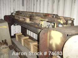 USED: GEC 144" blown film line consisting of: 4.5" GEX extruder, model244-001, S/N 244-1522-01, 24:1 L/D, 150 hp motor, with drive, 11 zonecontrol cabinet, Ogden controllers, 4.5" hydraulic screen ch...