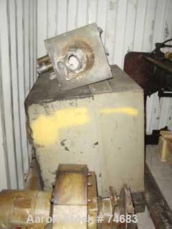 USED: GEC 144" blown film line consisting of: 4.5" GEX extruder, model244-001, S/N 244-1522-01, 24:1 L/D, 150 hp motor, with drive, 11 zonecontrol cabinet, Ogden controllers, 4.5" hydraulic screen ch...