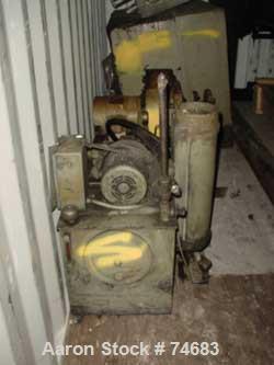 USED: GEC 144" blown film line consisting of: 4.5" GEX extruder, model244-001, S/N 244-1522-01, 24:1 L/D, 150 hp motor, with drive, 11 zonecontrol cabinet, Ogden controllers, 4.5" hydraulic screen ch...