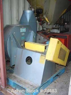 USED: GEC 144" blown film line consisting of: 4.5" GEX extruder, model244-001, S/N 244-1522-01, 24:1 L/D, 150 hp motor, with drive, 11 zonecontrol cabinet, Ogden controllers, 4.5" hydraulic screen ch...