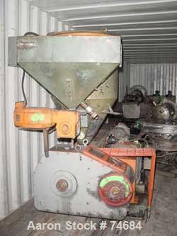 USED: GEC 81" blown film line consisting of : 4.5" GEC extruder, 24:1L/D, model 244-001, S/N 244-11281-01; 150 hp motor; 12 zone controlcabinet; Barber Coleman controllers; Safetronics drive. With pr...