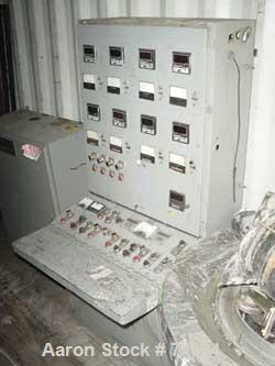 USED: GEC 81" blown film line consisting of : 4.5" GEC extruder, 24:1L/D, model 244-001, S/N 244-11281-01; 150 hp motor; 12 zone controlcabinet; Barber Coleman controllers; Safetronics drive. With pr...