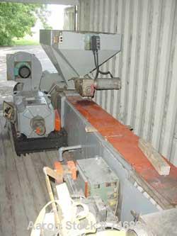 USED: GEC 144" blown film line consisting of: 6" GEC extruder, 26:1L/D, no motor, model 276-001, serial #276-29847, air cooled, 13 zonecontrol cabinet, Barber Coleman controllers, 40" GEC die, mounte...
