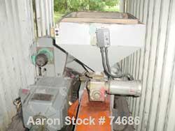 USED: GEC 144" blown film line consisting of: 6" GEC extruder, 26:1L/D, no motor, model 276-001, serial #276-29847, air cooled, 13 zonecontrol cabinet, Barber Coleman controllers, 40" GEC die, mounte...