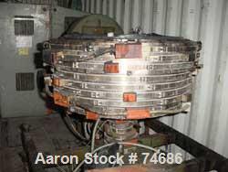 USED: GEC 144" blown film line consisting of: 6" GEC extruder, 26:1L/D, no motor, model 276-001, serial #276-29847, air cooled, 13 zonecontrol cabinet, Barber Coleman controllers, 40" GEC die, mounte...