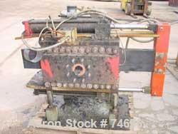 USED: GEC 144" blown film line consisting of: 6" GEC extruder, 26:1L/D, no motor, model 276-001, serial #276-29847, air cooled, 13 zonecontrol cabinet, Barber Coleman controllers, 40" GEC die, mounte...
