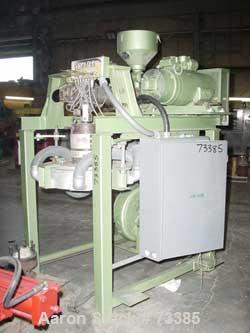 USED: Keifel Extrusion lab blown film line consisting of: Compex extruder 40.3 with 15 kw AC variable speed drive, electric heat, water cooled barrel, large area screen changer, automatic granule fee...