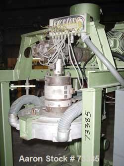 USED: Keifel Extrusion lab blown film line consisting of: Compex extruder 40.3 with 15 kw AC variable speed drive, electric heat, water cooled barrel, large area screen changer, automatic granule fee...
