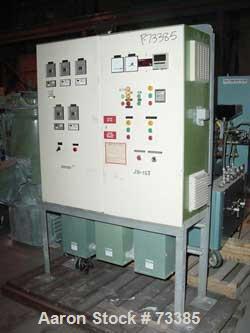 USED: Keifel Extrusion lab blown film line consisting of: Compex extruder 40.3 with 15 kw AC variable speed drive, electric heat, water cooled barrel, large area screen changer, automatic granule fee...