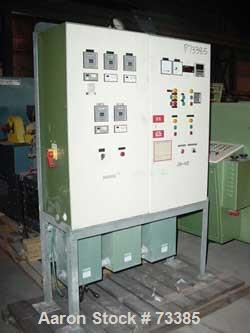USED: Keifel Extrusion lab blown film line consisting of: Compex extruder 40.3 with 15 kw AC variable speed drive, electric heat, water cooled barrel, large area screen changer, automatic granule fee...