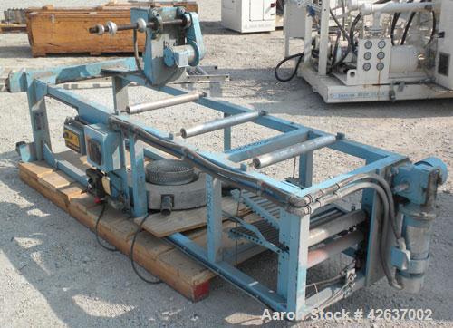Used Killion 15’’ Wide Blown Film Tower consisting of: (1) Single turret winder, driven by a 1/4 HP, 90 Volt, 1725 RPM motor with a speed controller, (1) set of 15’’ long slats, (1) nip station with ...