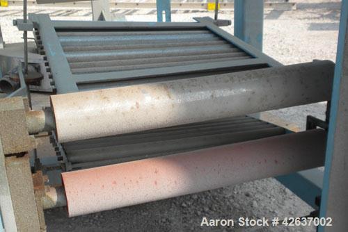 Used Killion 15’’ Wide Blown Film Tower consisting of: (1) Single turret winder, driven by a 1/4 HP, 90 Volt, 1725 RPM motor with a speed controller, (1) set of 15’’ long slats, (1) nip station with ...