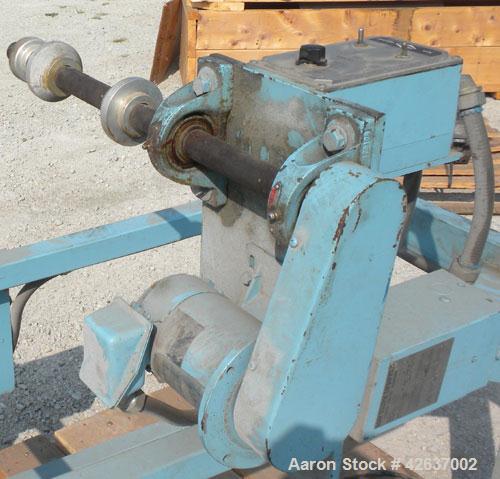 Used Killion 15’’ Wide Blown Film Tower consisting of: (1) Single turret winder, driven by a 1/4 HP, 90 Volt, 1725 RPM motor with a speed controller, (1) set of 15’’ long slats, (1) nip station with ...