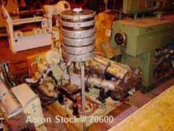 USED: Blown film line consisting of: (1) Kuhne type K45-24D 48mm(1.88") single screw extruder, approx 24:1 L/D ratio, electricallyheated, air cooled. Water cooled feed throat with hopper. Driven bya ...