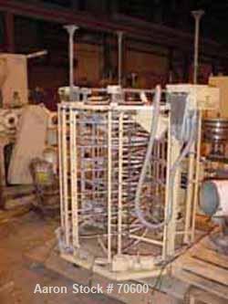 USED: Blown film line consisting of: (1) Kuhne type K45-24D 48mm(1.88") single screw extruder, approx 24:1 L/D ratio, electricallyheated, air cooled. Water cooled feed throat with hopper. Driven bya ...