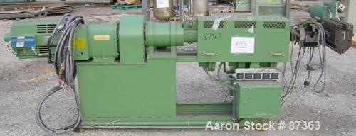 USED: MPM film extrusion system consisting of (1) MPM single screw extruder, 1-1/2" diameter screw. 3-1/4" x 3" feed opening with hopper. Gneub manually operated screen changer, driven by a 10 hp, 3/...
