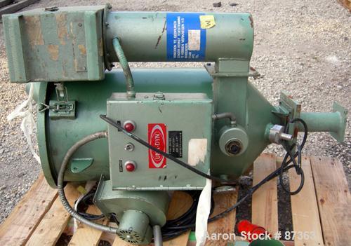 USED: MPM film extrusion system consisting of (1) MPM single screw extruder, 1-1/2" diameter screw. 3-1/4" x 3" feed opening with hopper. Gneub manually operated screen changer, driven by a 10 hp, 3/...