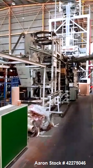 Used Macchi Plastex 3 Layer Blown Film Extrusion Line