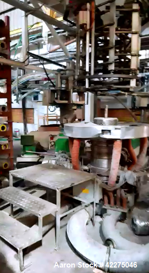 Used Macchi Plastex 3 Layer Blown Film Extrusion Line