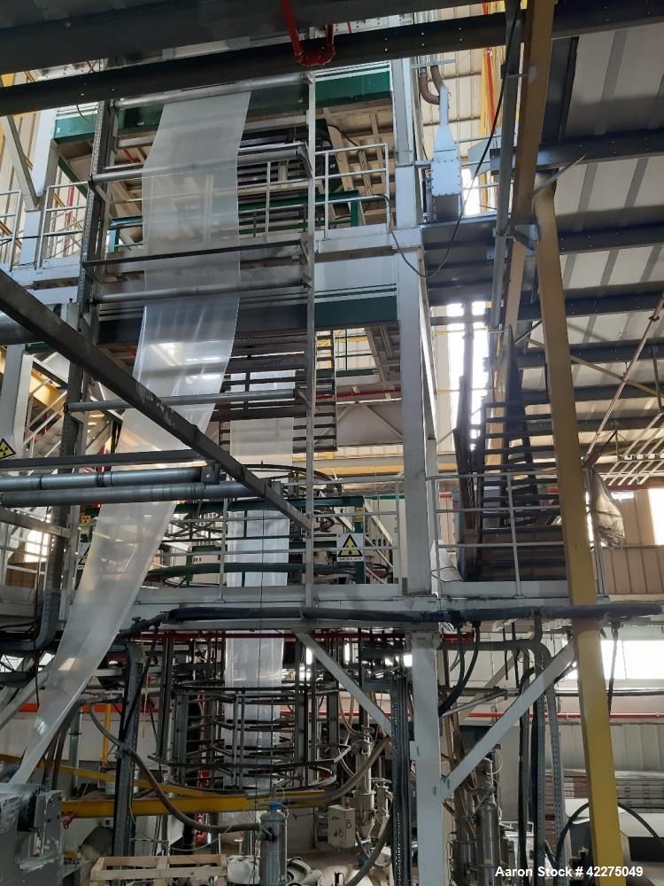 Used Macchi Plastex 7 Layer Blown Film Extrusion Line