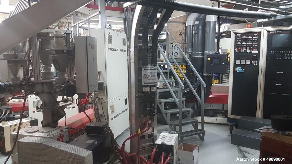 Used Windmoller & Holscher 80" 7 Layer Line, Model 2200MM.