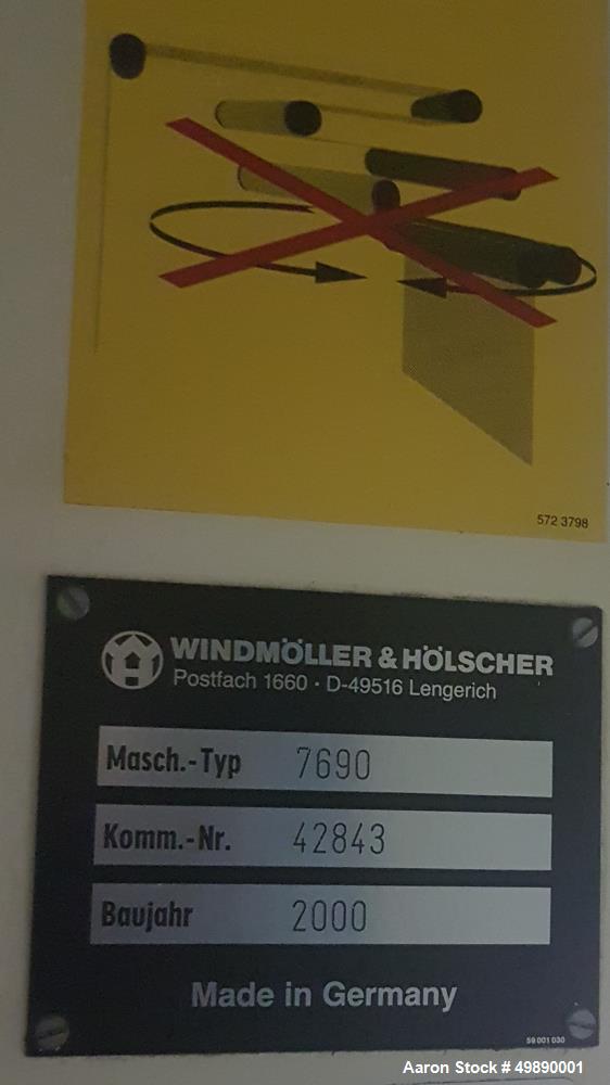 Used Windmoller & Holscher 80" 7 Layer Line, Model 2200MM.